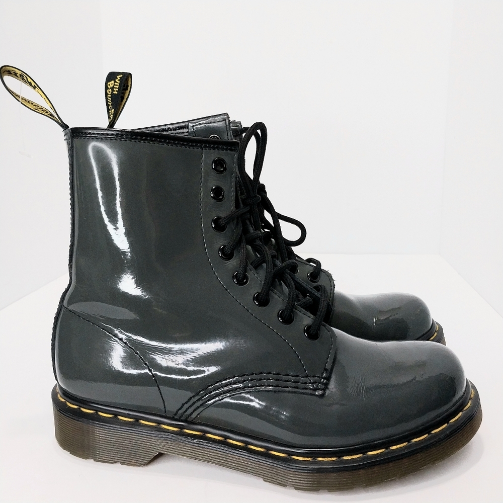 Dr Martens Patent Leather 11821 Combat‎ Boots, Size 7|EUR|38 - Picture 8 of 14